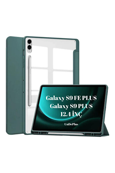 UnDePlus Samsung Galaxy Tab S9 Fe Plus/s10 Plus/s9 Plus Kılıf Grafiti Şeffaf Kalem Bölmeli X610-16-810-18 X82