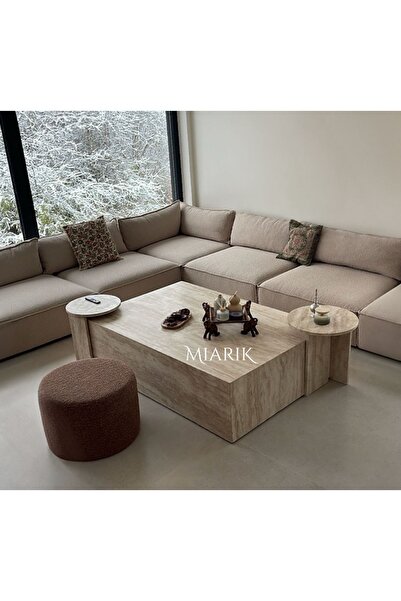 MIARIK DESIGN Mermer Küp Orta Sehpa