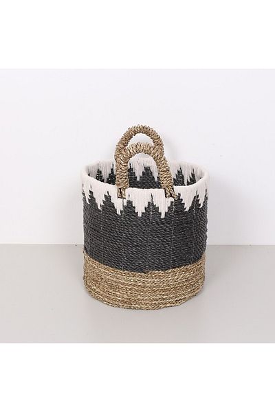 Mylamp 31x30x38 cm Coș de fântână lucrat manual din fibre de banană M