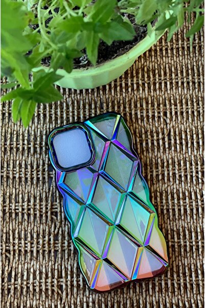 Mopal İphone 11 kristal desenli kılıf Yanları siyah