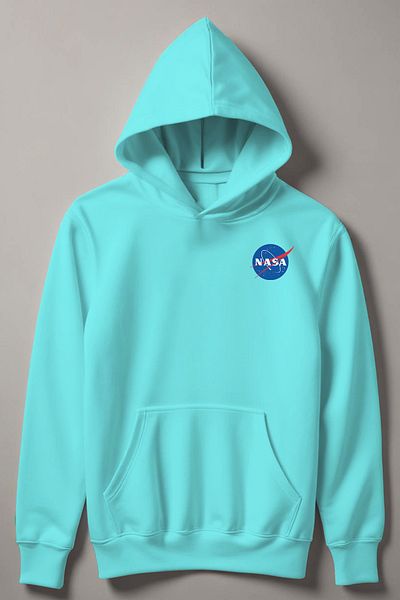 MYADA Детски суитшърт с качулка и принт NASA 12445