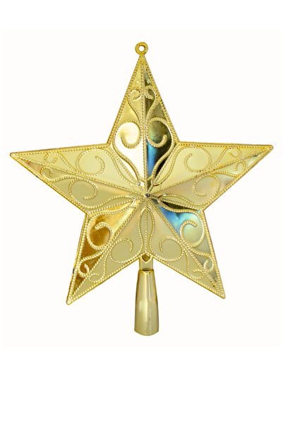 Loremp Χριστουγεννιάτικο αστέρι, κομψό χρυσό στολίδι στο κορυφώματα του δέντρου