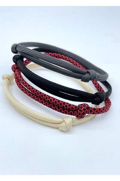 Concept HuBuTU 4-Piece Minimal Men's Thick Paracord Rope Bracelet
