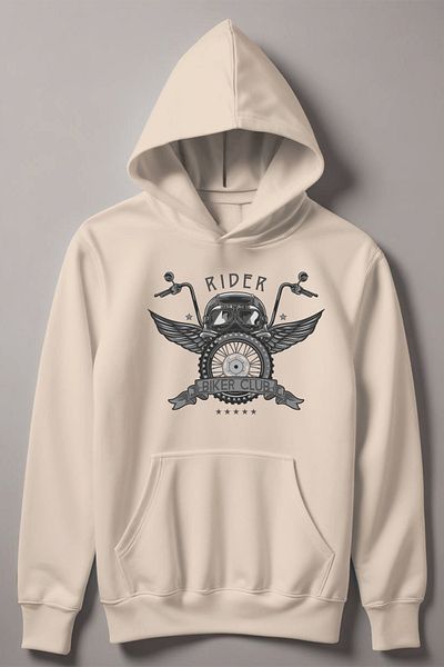 MYADA Παιδικό φούτερ με κουκούλα Rider Biker Club 12514