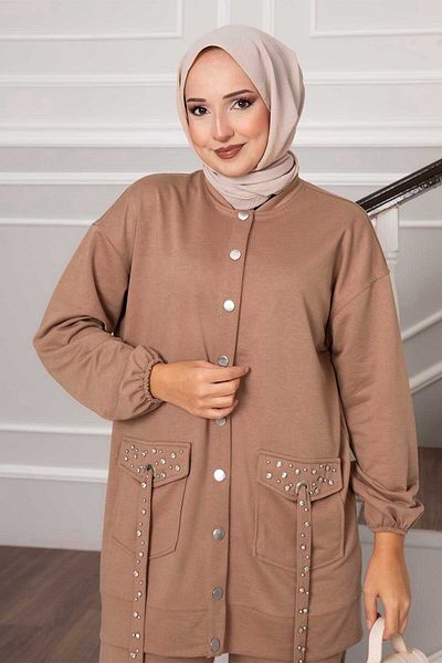 EBRUTESETTÜR Bird Eye Stone Design Two Thread Set