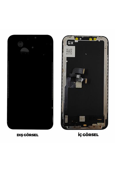 Nettech Teknonet iPhone X Compatible Gx Oled Lcd Touch Screen with Slats - Black