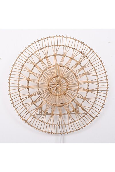 Mylamp Kök  50x7 cm. Doğal Rattan Duvar Dekoru