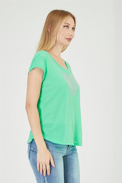 HomeStore T-Shirt mit Steindruck vorne