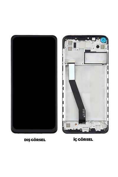 Nettech Teknonet Xiaomi Redmi Note 9 Compatible Lcd+Touch+Slatted - Black