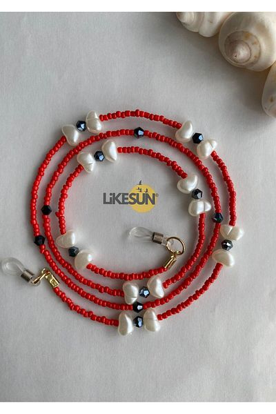 LiKESUN Butterfly Collection - Double Wrapped Necklace with Glasses Strap, String, Antique and Chain Detail