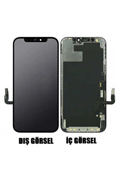 Teknonet Apple Iphone 12 Pro Max Uyumlu Lcd Dokunmatik Çıtalı - Siyah