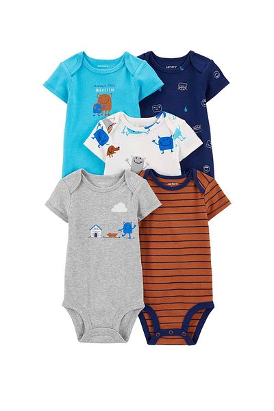 Carter's Baby Boy 5 Pieces Short Sleeve Bodysuit