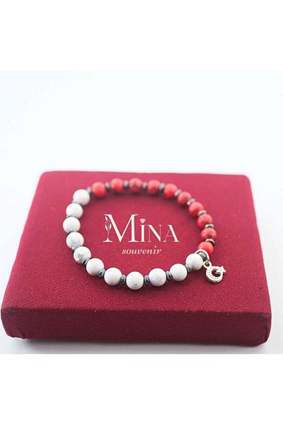 Mina Souvenir Turkish Flag Red White Silver Flag with Accessories Turkish Flag Bracelet Types 3