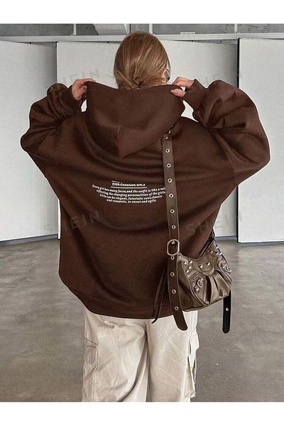 seda Φούτερ Unisex Oversize από βαμβακερό σχέδιο Onique - Σακάκι και στάμπα στο στήθος
