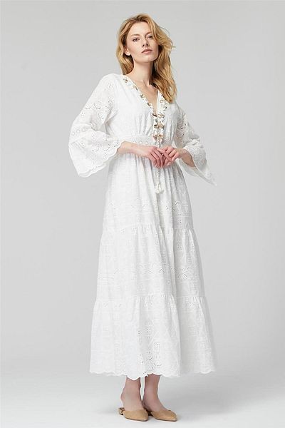 HomeStore Long Patterned Dress