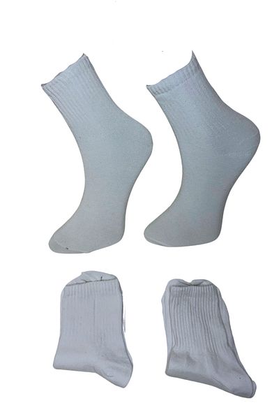 PJ & Me White Color College Socks (3 Pairs)