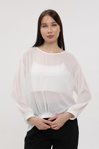 HomeStore Chiffonbluse mit Knöpfen