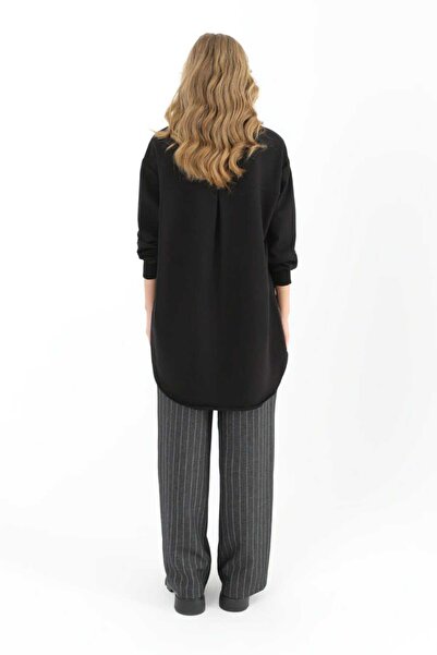 Puane Γυναικείο ριγέ ριγέ ασύμμετρο κομμένο 10553