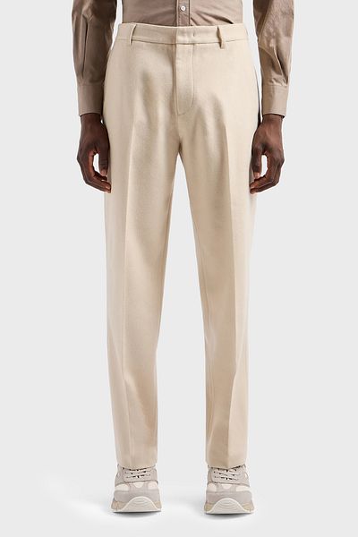 Emporio Armani بنطال بخصر عادي من الصوف والكشمير للرجال - 6D1P67 1NUVZ 0128