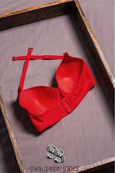 Belvü Laser Cut Seamless Red Micro Bra: Comfortable and Invisible Elegance - Unassisted