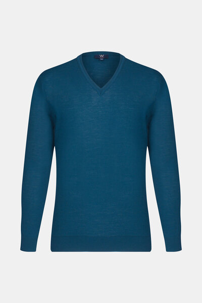 W Collection سترة تريكو بترولي