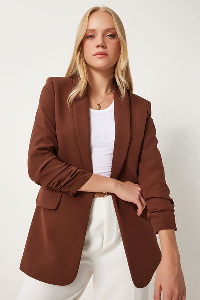 Lovelyİstanbul Blazer țesut - guler șal și detaliu șnur, MARO LHL0001