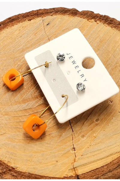 Monalisa Home أقراط فاخرة بأشكال ملونة