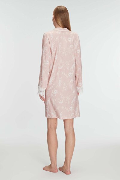 civetta Cottonmodal Long Sleeve Nightgown