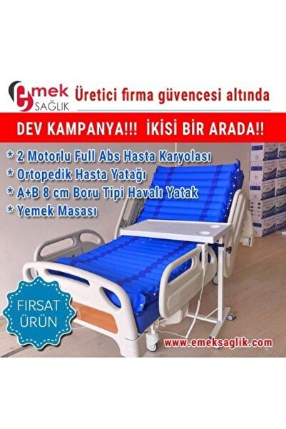 MEDİKALCİM Full Abs Kumandalı Elektrikli Hasta Yatağı Emek Hasta Yatakları