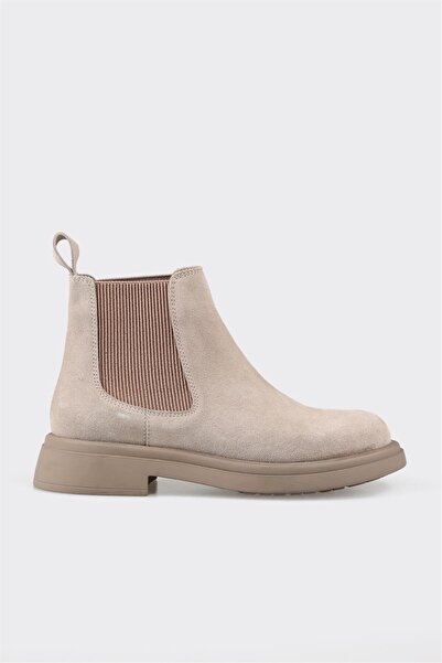 Elle Shoes Vizon Deri Kadın Günlük Bot