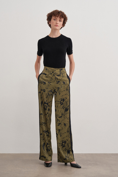 Aker Desenli Kemerli Pantolon