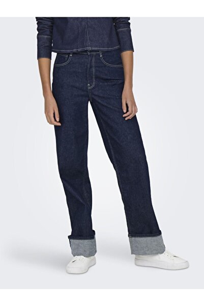 ONLY Weitem ile Kot Bein ONLMERCER Hohe Taille Weiter Beinschnitt Jeans