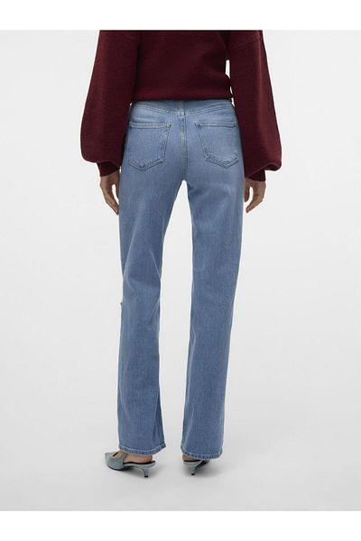 Vero Moda Weit geschnittene VMTESSA Hohe Taille Weiter Beinschnitt Jeans