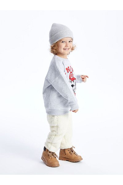 LC Waikiki Lw – Plüsch-Jogger-Trainingsanzug-Unterteil für Babys mit elastischem Bund
