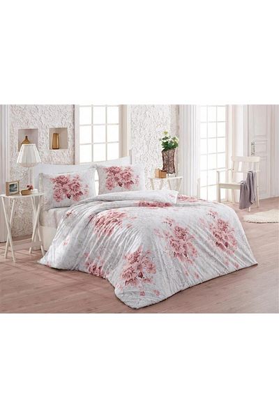 Kristal Single Henna Powder Duvet Cover Set