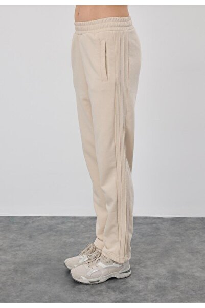 TUBİA Γυναικεία φούτερ σε πέτρα χρώματος με ρίγες στα πλαϊνά