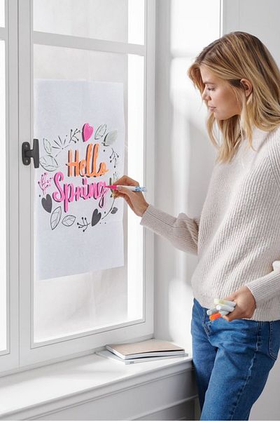 Tchibo Easter Window Art, White Combo