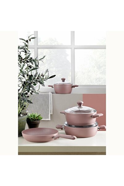 Pierre Cardin 7 Piece Graniks Granite Cookware Set Powder