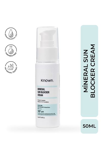 KNOWN. Ultra Moisturizing Mineral Sunscreen Cream - SPF 50+, 50 ml