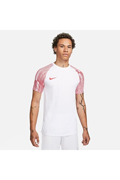 Nike قميص Dri-Fit Academy للرجال باللون الأبيض برقبة دائرية