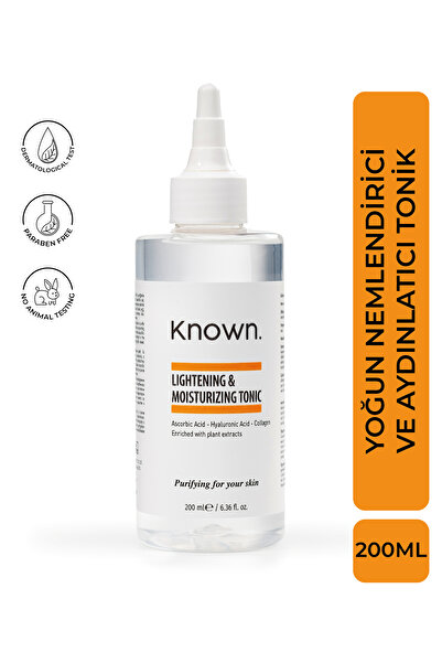 KNOWN. Yoğun Nemlendirici Tonik 200 ml