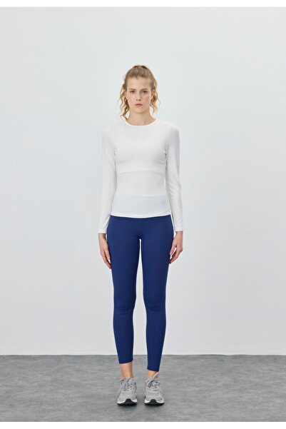 TUBİA Women's Ecru Color Long Sleeve T-shirt