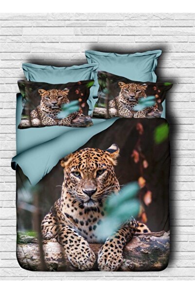 Fabeteks Cheetah Digital Double Duvet Cover Set