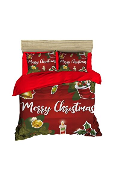 Fabeteks Merry Christmas Christmas Duvet Cover Set