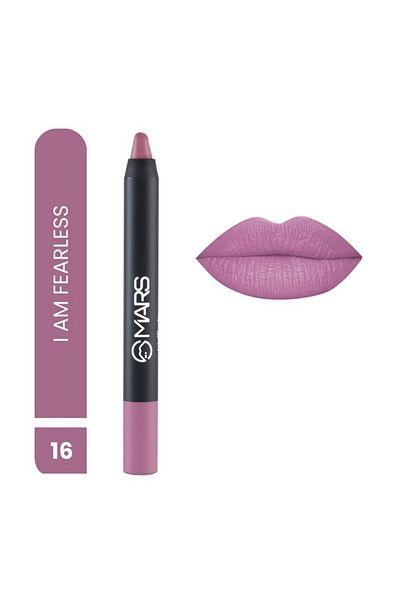 Mars Smudge Proof Long Lasting Matte Lip Crayon (I Am Fearless-16, 3.5 g)