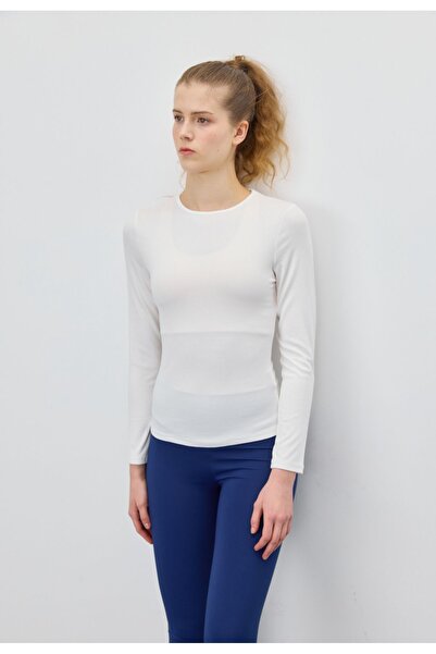 TUBİA Γυναικείο μακρυμάνικο μπλουζάκι σε χρώμα εκρού