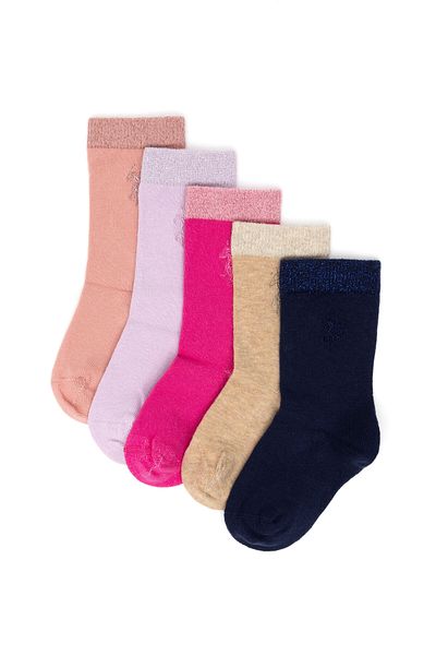 U.S. Polo Assn. Girl's Navy Blue Socks 50274141-Vr033