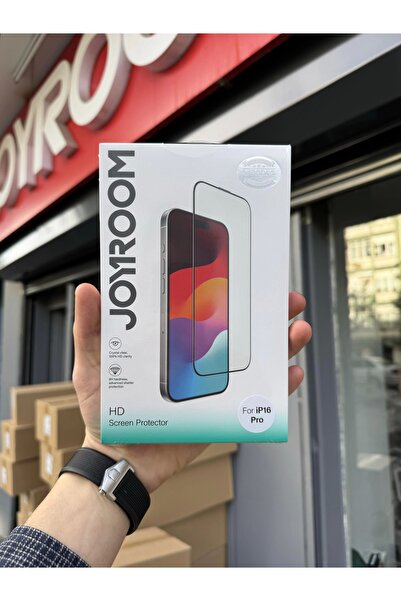 Joyroom iPhone 16 Pro (6.3) HD Kırılmaz Cam Tam Kaplayan Ekran Koruyucu