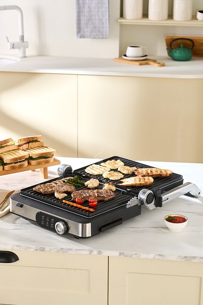Karaca Gastro Gourmet Grill and Toaster Inox 2000 W 6 Slice Capacity