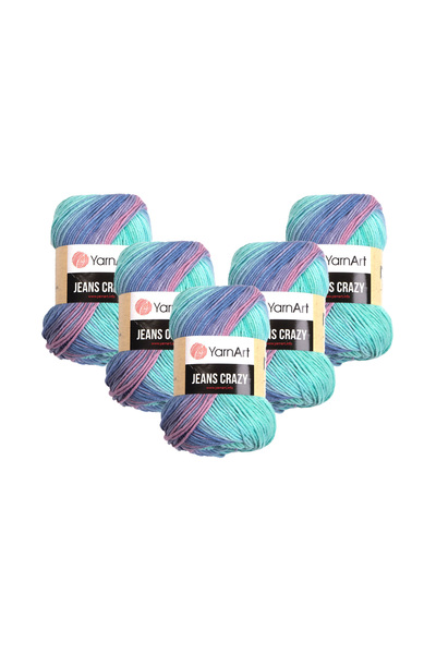 Yarnart Blugi Crazy, pachet de 5 - 5x50 gr.